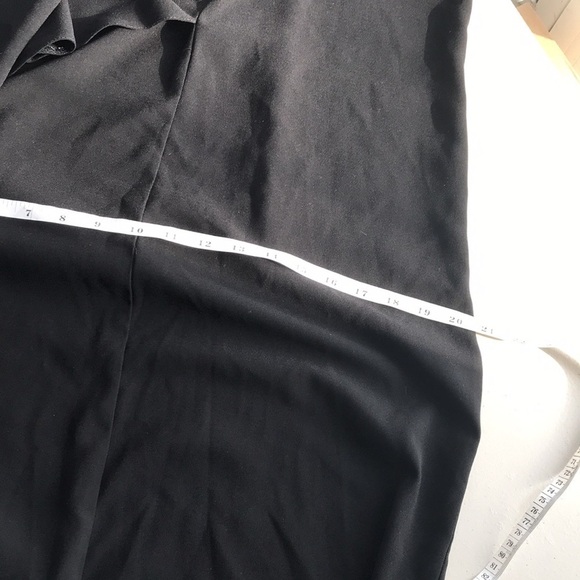 Asos black sleeveless side flap detail midi dress size 2 fits like a medium - Picture 9 of 11